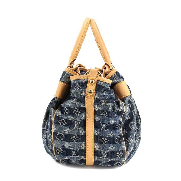 Louis Vuitton Denim Raye GM Shoulder Bag Canvas Blue - Picture 3 of 9